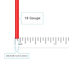 BNTECHGO 18 Gauge Silicone wire 5 ft red and 5 ft black Flexible 18 AWG Stranded Copper Wire