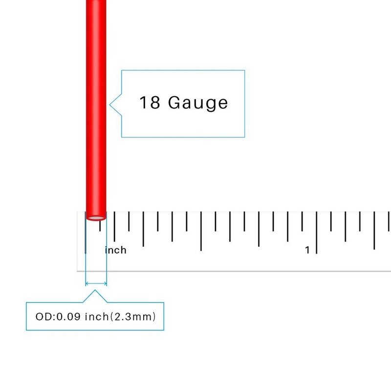 BNTECHGO 18 Gauge Silicone wire 5 ft red and 5