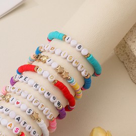 Amejew 16PCS Friendship Bracelets Sets Inspired TS Bracelets Concert Jewelry Gifts for Fans Women Girls, irregular, Polyester, no gemstone