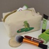 'Turtle Playing Football' Canvas Wash Bag/Makeup Case (CS00038541)