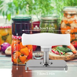 Can Opener, Arthritis Jar Opener, Stainless Steel Adjustable Jar Opener, Lid Remover, Twist Off Screw Can Opener for Family, Picnic, Business