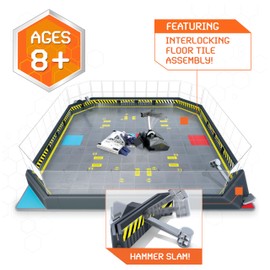 HEX BOTS BattleBots Arena Bite Force & Blacksmith, Remote Control Robot Toys for Kids with Over 20 Pieces, STEM Toys for Boys & Girls Ages 8 & Up, Batteries Included