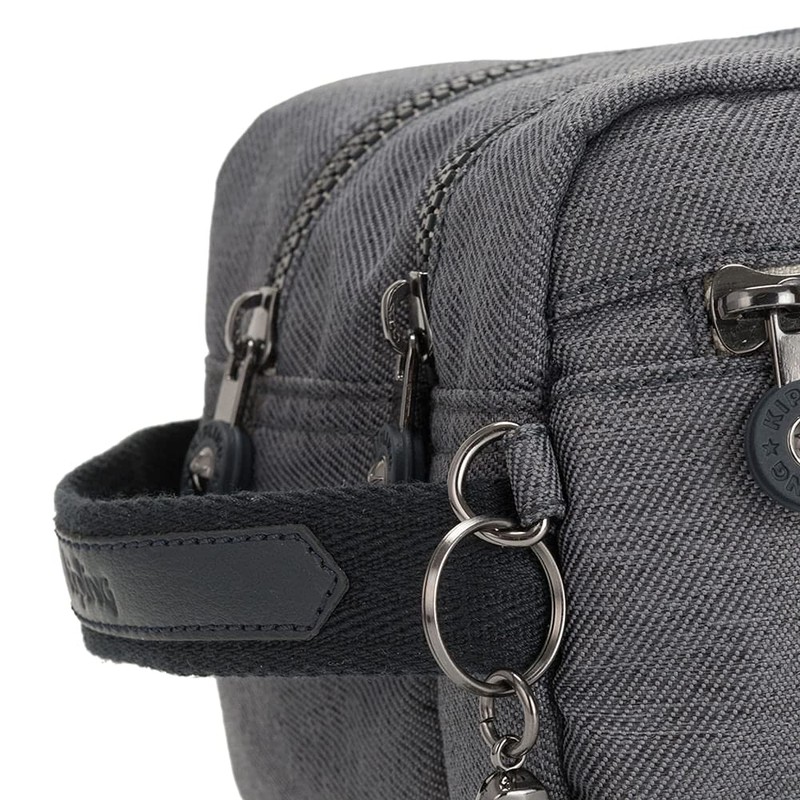 Kipling AGOT Toiletry Bag, 26 cm, 3 liters, Black (Charcoal)