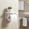 Adorainbow トイレットペーパーローラー 交換用 芯 2本セット プラスチック製 スプリング式 伸縮式紙ローラー シャフト 取替え
