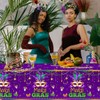 CMUSKO 3Pcs Mardi Gras tablecloths-Masquerade Mask Party Supplies Mardi Gras
