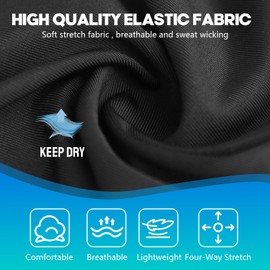 Davion Women Softball Sliding Shorts,Compression Padded Shorts for Baseball Football Lacrosse Hockey, Black, Large