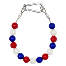 Flagpole Gear Retainer Ring and 3.5 lb White Counterweight Set - Flag Pole Accessories - Multiple Sizes Pole (Red/White/Blue) (Fits 5" Diameter Pole)