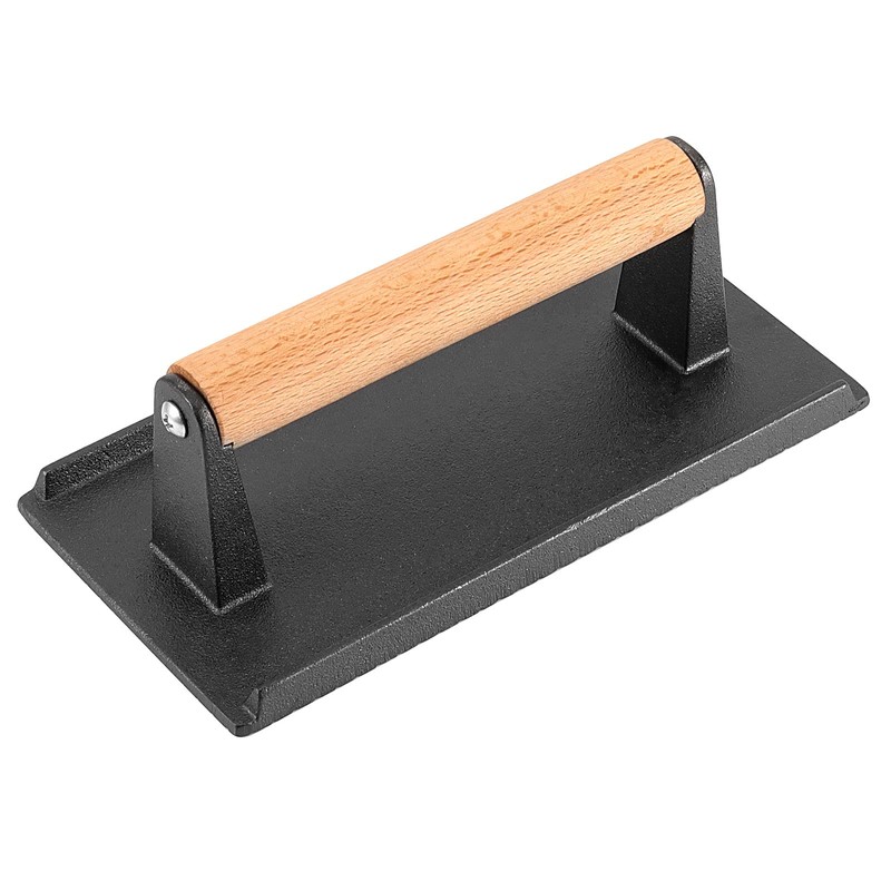 HEIHAK 2 Pack 8 x 4 Inch Cast Iron Grill