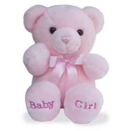 ebba™ Snuggly Comfy™ Bear Baby Stuffed Animal - Comforting Companion - Imaginative Play - Pink 10 Inches