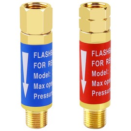 VAPHY Oxygen Acetylene Flashback Arrestors Set Regulator End 9/16-18 Threads B Size