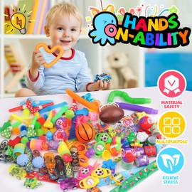 Amy&Benton 200PCS Party Favor for Kids Small Fidget Toys Bulk Goodie Bags Stuffers Party Prize Box Toys for Kids Classroom Birthday Gift Toys Assortment Rewards for Kids 4-8 8-12