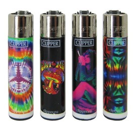 Bundle - 4 Items - Clipper Lighter Tie Dye"Trip 2" Collection