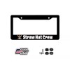 BLVD Straw Hat Crew One Piece Glossy Black License Plate