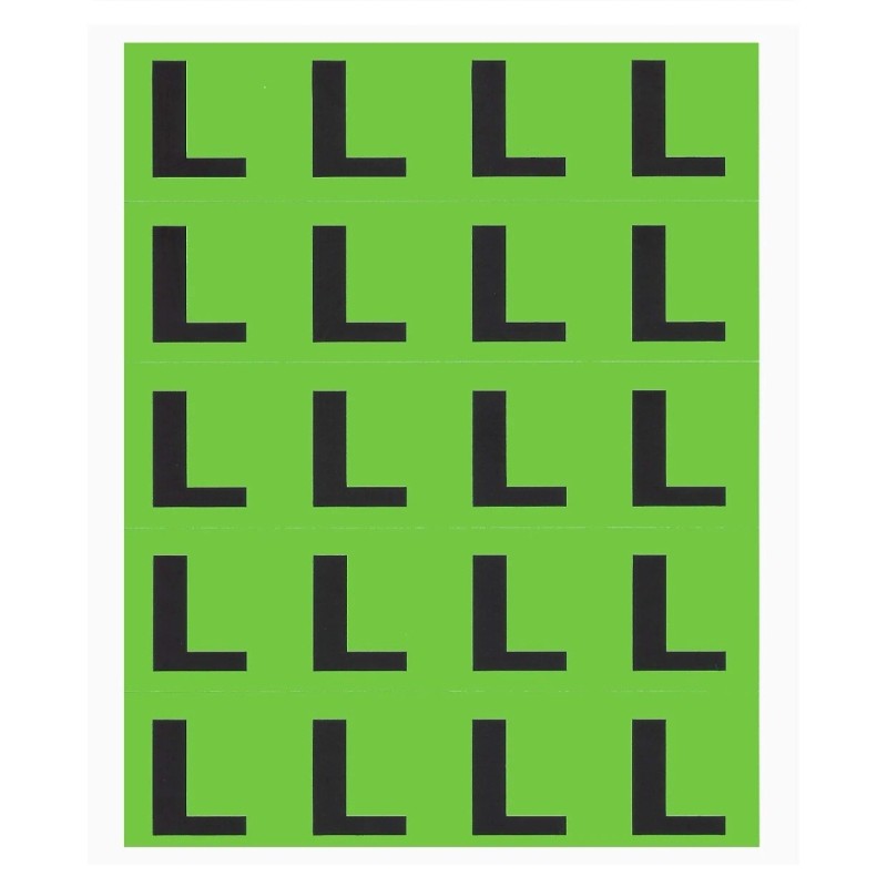 240 Color Coded Clothing Label Stickers 1"