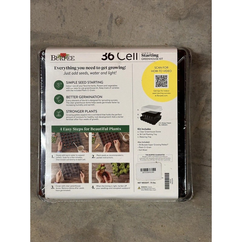 Burpee 36-Cell Self-Watering Greenhouse Kit