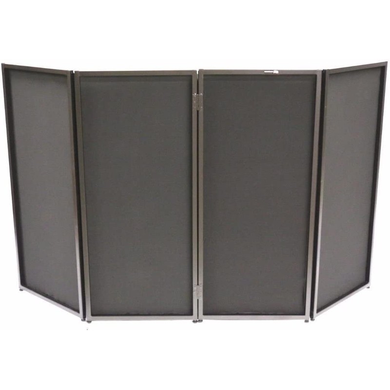 CedarsLink DJ Event Facade White/Black Scrim Metal Frame Booth +