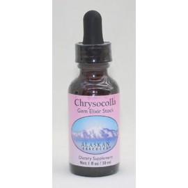 Alaskan Essences Chrysocolla Gem Elixir 1 oz Size