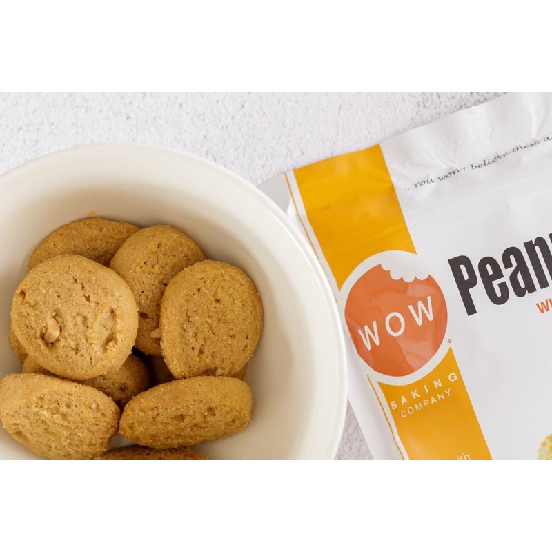 WOW Baking Company Gluten-Free Cookies, Peanut Butter, 8 Ounce (Pack