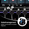 9 Kabelhalter Schreibtisch, Magnetische Cable Organizer Set Zubehör，360° Drehbare Twist-Lock