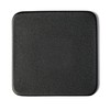 Dacasso Black Leather 4-Square Coaster Set