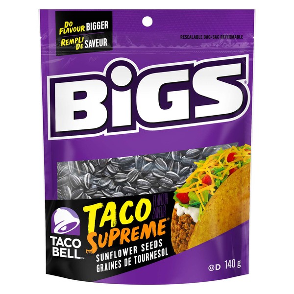 BIGS® Taco Supreme® Flavour Sunflower Seeds, 140 grams