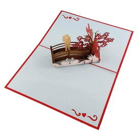 iGifts And Cards Happy 40th Anniversary 3D Pop Up Greeting Card - Marriage, Soulmates, Celebration, Wedding, Memories, Half-Fold, Being Together, Celebrate a Milestone, Congratulations, Romantic, Love