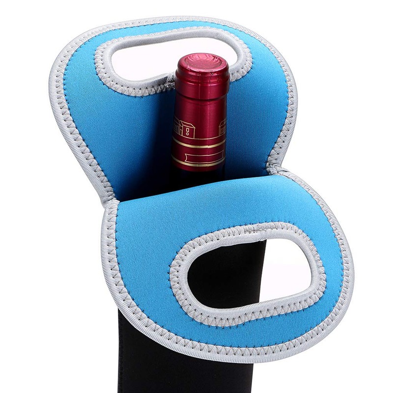 BTSKY Isolierte Neopren-Tragetasche für Doppel-Flasche, Wein, Champagner, Bier, Wasser, Dosen,