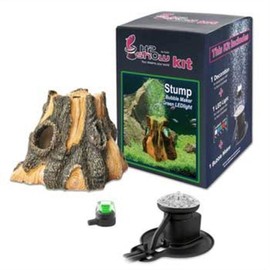 Hydor H2Show Green Stump/Log Kit - Green LED with Bubbles