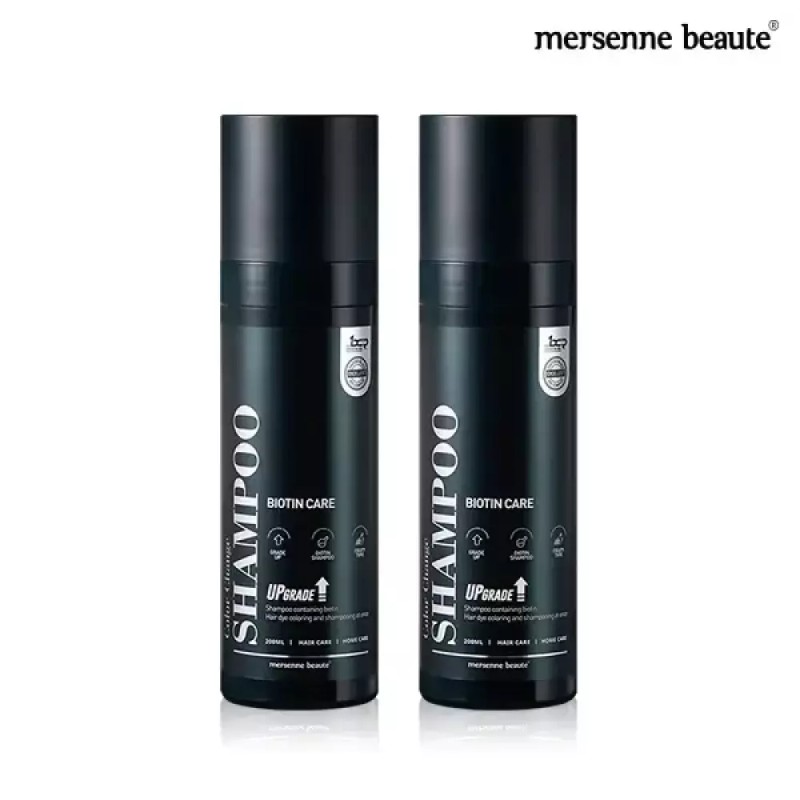 Mercenbeaute 메르센보떼 컬러체인지 염색샴푸 비오틴 200ml 2개 Mersenbotte Color Change