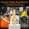 sourcing map 3pcs 8mm to 4mm Brass Hose Barb Fitting