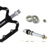 UPANBIKE Triple Bearings Bike Pedals Aluminum Flat Platform CR-MO Spindle(Black)