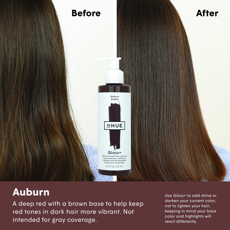 dpHUE Gloss+ - Auburn, 6.5 oz - Color-Boosting Semi-Permanent Hair