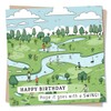 Birthday Card for Golf Lovers - Happy Birthday, Hope It