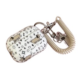 SCJLSDA Protective Case for AirPods Pro 2 Generation, Cute Cartoon Dachshund Dog Print, Shiny Starry Women Cute Headphones Protective Case, Suitable for AirPods Pro 2