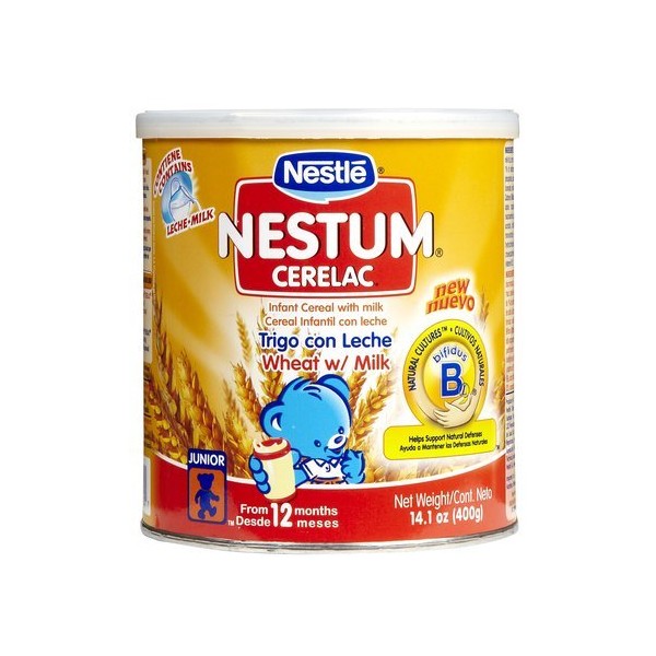Nestum Cerelac Probiotics - Infant Wheat Cereal w/ Milk-14.1 oz.