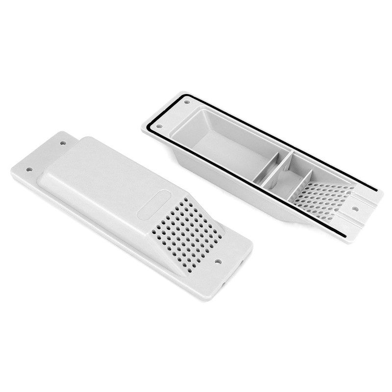 QWORK Shipping Container Air Vents - 8" x 2.6" Light