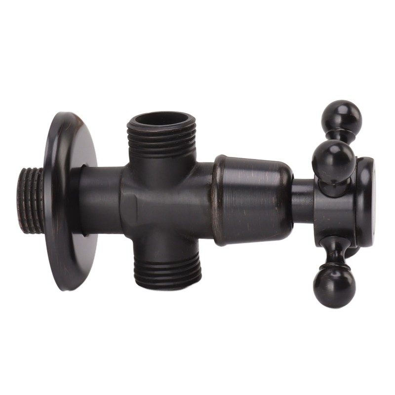 Angle Stop Valve Retro Copper Cross Handle Water Stop Valve
