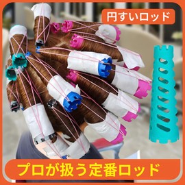 MARUHADO Cone Rod, Thick, Long, Spiral Perm Curler, Self-Perming, Men's, Cone, 0.9-0.4 inches (2.3-1.0 cm), 12 Pieces