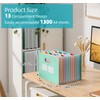 NOTEZMATE Expanding File A4 Wheat Straw with 13 Compartments, Upright