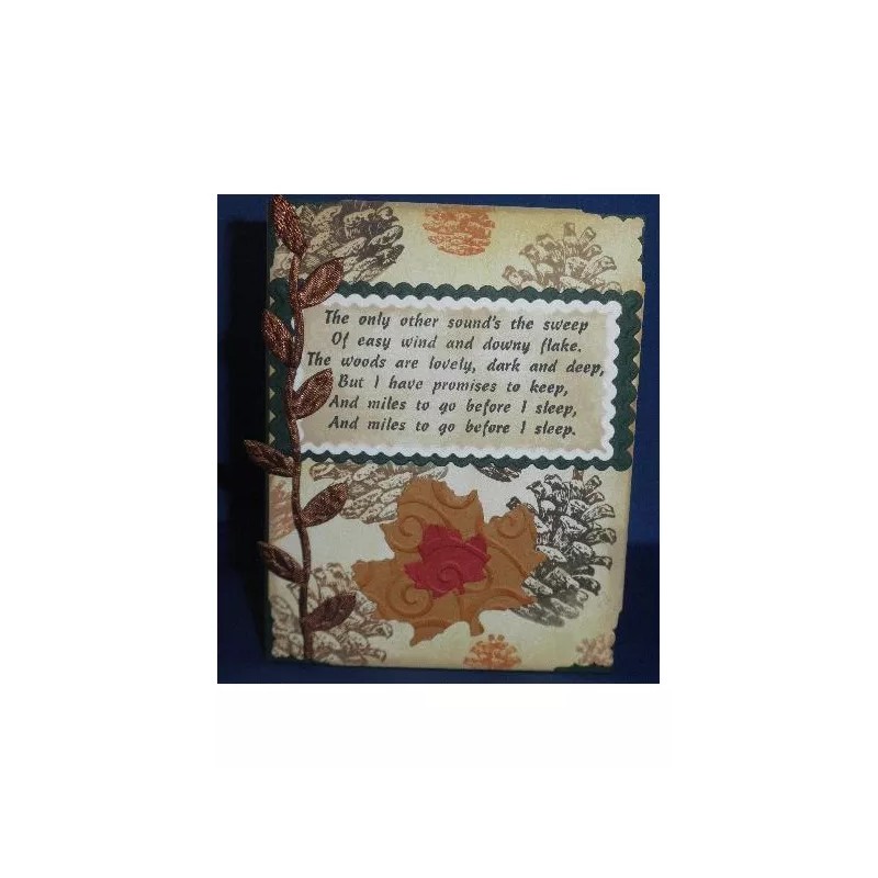 Sweet Grass Stamps PINE CONE Large unmounted rubber stamp, winter,