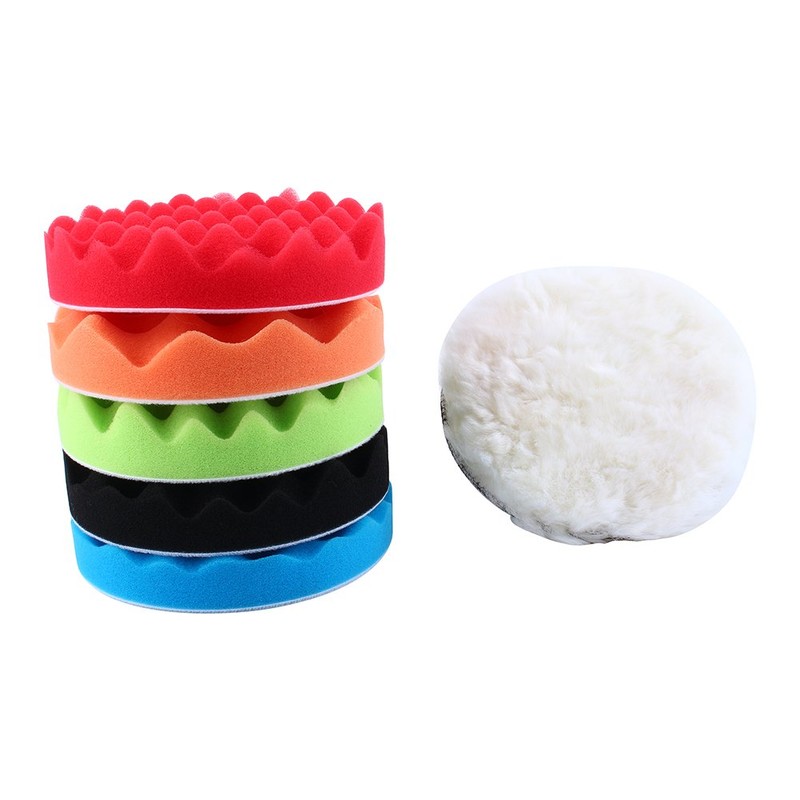 g3 applicator waffle pad + Polishing Pads,7Pcs 6inches Sponge Polishing