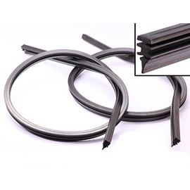 2 x 800 mm replacement rubber for windscreen wipers, 80 cm, wiper rubber, flat bar wipers