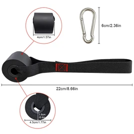 2 Pack Heavy Duty Door Anchor for Exercise Bands Resistance Band Door Anchor with Steel Carabiner, Perfect for Workout Bands, Pull Up Bands, Strength Training Excersize