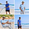 PINSPARK 5 Pack Gym Workout Shirts Men Moisture Wicking T
