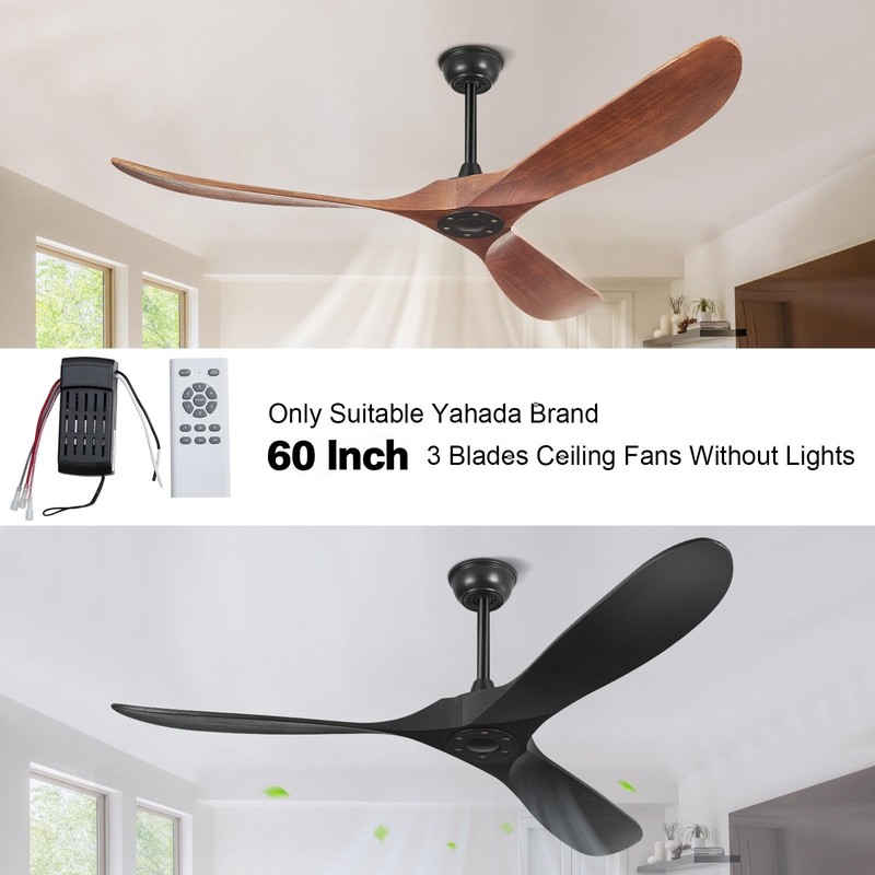 Yahada 60" Ceiling Fan Remote Control Kit, Suitable for 60