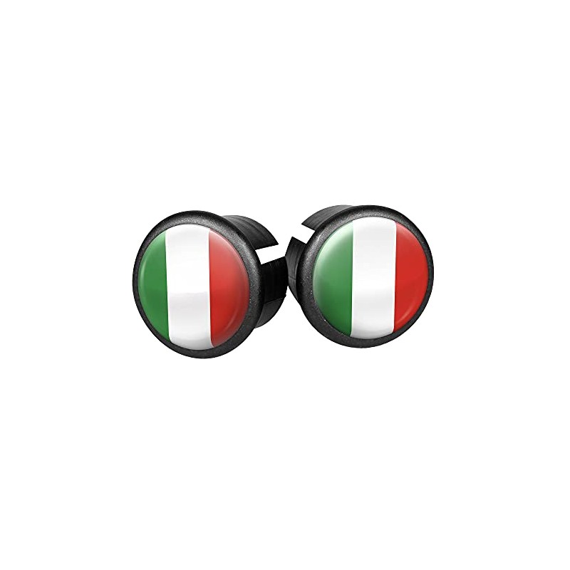 Velox Pictured Bar End Plugs, Italy, One Size