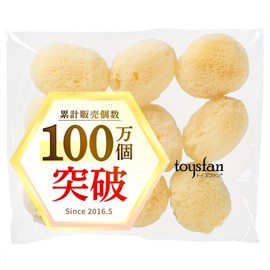 Toysfan Natural Seafan, Size 5, Approx. 2.0 inches (5 cm), Pack of 10, Silk Seeds, Women's, Seafoam, Commercial Use, Sea Surface, Sea Sponge, Sea Surface Sponge