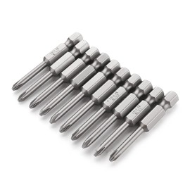 Utoolmart Phillips Screwdriver Bits, 3.5PH1 Magnetic Cross Head Screw Driver Bit, with 1/4 Inch Hex Shank, 50mm Length S2 Steel Screw Driver Kit Tools, for Repair Work, 10 Pcs