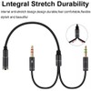 OOYES 2 in 1 Headphone Mic Splitters Cable,3.5mm Jack Audio