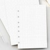 A5 Grid Refill Paper, 7-Hole Graph Paper, 100Sheets / 200Pages